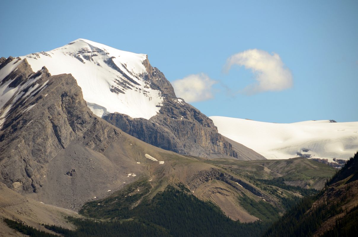 22 Valad Peak, Mount Henry MacLeod, Coronet Glacier From Spirit Island In Maligne Lake Near Jasper